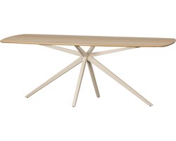 WOOOD Tablo Eettafel Deens Ovaal VJ 220 cm - Eikenhout - Transparant