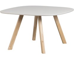 WOOOD Tablo Eettafel met 3-Stand Poot - Essenhout - Mist - 75x130x130