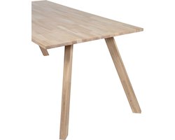 WOOOD Tablo Tafelblad Incl. 3-Standen Poot Vierkant - Eiken - 180x90cm