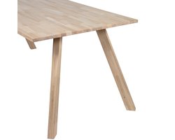 WOOOD Tablo Tafelblad Incl. 3-Standen Poot Vierkant - Eiken - 200x90cm