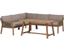 WOOOD Taro Loungeset Tuin - Acacia Hout - Naturel - 67x232x232