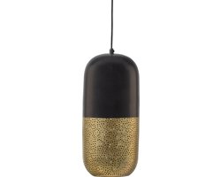 WOOOD Tirsa Hanglamp - Metaal - Zwart/Brass - 46x20x20