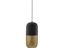 WOOOD Tirsa Hanglamp - Metaal - Zwart/Brass - 46x20x20 cm