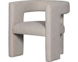 WOOOD Tiwa Fauteuil - Bouclé - Beige - 70x64x64
