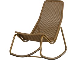 WOOOD Tom Schommelstoel Tuin - Kunststof - Honinggeel - 97x51x95