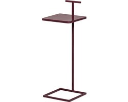 WOOOD Toste Bijzettafel - Metaal - Aubergine - 64x22x22 cm