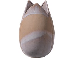 WOOOD Toulipa Vaas - Keramiek - Naturel - 28x18x18