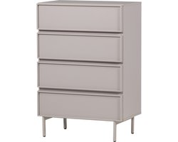 WOOOD Tours Ladekast 4 Lades - Melamine/ MDF - Zand - 102x70x42