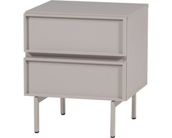 WOOOD Tours Ladekast/ Nachtkastje 2 Lades Melamine/ MDF - Zand