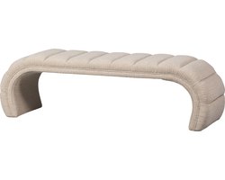 WOOOD Traffic Bankje - Geweven Stof - Naturel/Beige - 47x160x47 cm