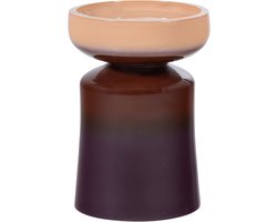 WOOOD Tumo Decoratieve Bijzettafel - Keramiek - Paars/Bruin - 44x35x35 cm