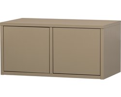 WOOOD Turner Opbergbank - Grenen - Mud - 39x80x44
