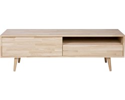 WOOOD Tygo TV-Meubel Met Retro Poten - Eiken - Onbehandeld - 47x150x44