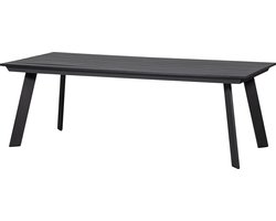 WOOOD Veerle Eettafel - Aluminium/Polywood - Antraciet - 74x220x100