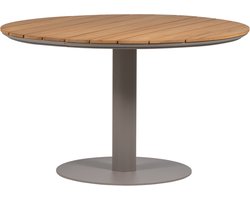 WOOOD Vela Tuintafel - Hout/Aluminium - Naturel/Zand - 75x122x122