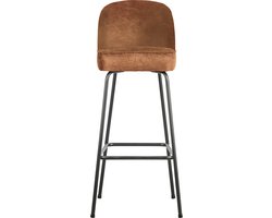 WOOOD Vogue Barstoel 80 cm - Recycle Leer - Cognac - 103x50x55