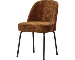 WOOOD Vogue Eetkamerstoel - 3D Chenille - Middenbruin - 83x50x57 cm
