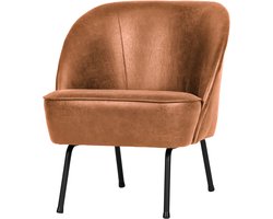 WOOOD Vogue Fauteuil - Leer - Cognac - 69x57x70