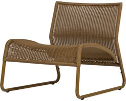 WOOOD West Tuin Loungestoel - Kunststof - Honinggeel - 67x78x69