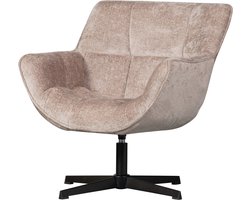 WOOOD Wibo Draaifauteuil - Chenille Stof - Taupe - 94x71x83