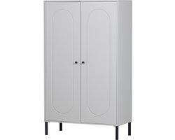 WOOOD Xina Lage Kast - Grenen - Wolkengrijs - 149x90x40