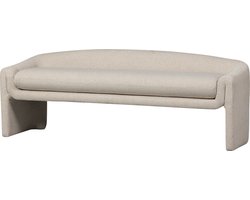 WOOOD Zone Bankje - Geweven Stof - Beige - 58x160x55 cm