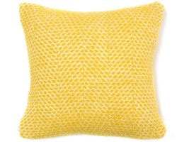 WOOOL Kussen - BEEHIVE (Yellow) - 50x50cm - 100% Wol