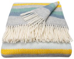 WOOOL® Luxury Plaid - STRIPES (Horizon) - 150x183cm - 100% Wol