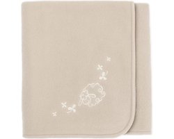 WOOOL® Merino Dekentje - COSY (75x100cm) 100% Merino Wol - Beige Plaid - Wollen Deken - Wieg Ledikant