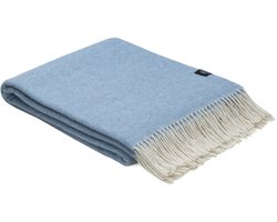WOOOL Plaid - CASHMERE Classic (Lichtblauw) - 140x200cm - Kasjmier Wol