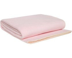 WOOOL Plaid - Fleece LUX (Pastel Pink) - 145×200cm