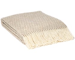 WOOOL® Plaid - Kuusi (Beige) - 140x200cm - 100% Wol