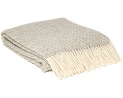 WOOOL® Plaid - Kuusi (Grijs) - 140x200cm - 100% Wol