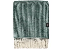 WOOOL® | Wollen Plaid | Manhattan (Groen) | 140x200cm | 100% Nieuw-Zeelandse Wol | Deken