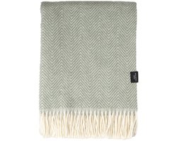 WOOOL® | Wollen Plaid | Manhattan (Lichtgroen) | 140x200cm | 100% Nieuw-Zeelandse Wol | Deken