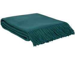 WOOOL® | Wollen Plaid | MERINO COLOR (Groen) | 140x200cm | 100% Merino Wol | Deken