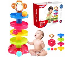 WOOPIE BABY Ballenbaan Ballenbaan Set Spiraal + 3 Ballen