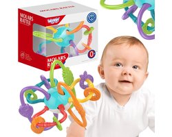 Woopie Baby Sensory Toy Rammelaar Tandjes 2in1 - UNI
