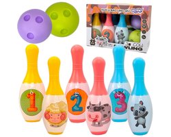 WOOPIE Bowlingset - Voor Binnen & Buiten - Compact Opvouwbaar - Inclusief Speelmat