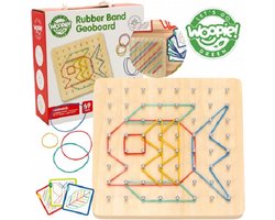 WOOPIE Creatieve Speelgoed - Geometrische Vorm - Rubber Band - Nagel bord - Educatief Creatief Speelgoed - Fijne Motoriek - 69 stuks