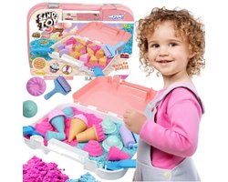 Woopie Kinetic Sand Set IJs in Koffer 1kg + Accessoires - UNI
