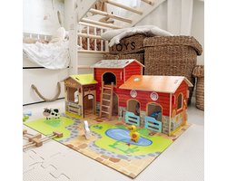 WOOPIE – Mega Speelboerderij 18-delig met Dierenfiguren