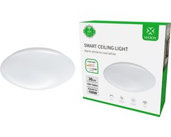 WOOX R5111 Wi-Fi Smart Plafondlamp 2.4 Ghz, 2700~6500K LED, Amazon Alexa & Google Assistant