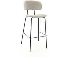Workliving Barkruk Hoog Bo RS - Boucle Shitake - 82 CM