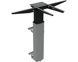 Worktrainer - Conset 501-19 Wall - Hoogte 68 - 120 cm - Zit-Sta Muurtafel onderstel - Elektrisch verstelbaar frame - In hoogte verstelbaar - Zilver