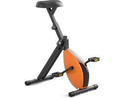 Worktrainer - Deskbike Original - Lichaamslengte 140 - 185 cm - Hometrainer - Bureaufiets - Oranje / Zwart frame