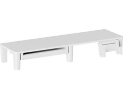 Worktrainer DeskBoard Plus – Monitor- en Laptopstandaard – Wit