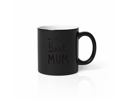 World's Best Mum Magic Mok - Warmtegevoelige Kleurveranderende Koffiebeker - 330ml - Moederdag Verrassing
