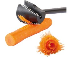 Wortelspiraalsnijder - Spiraalsnijder voor wortelen, wortelgroenten - Snij- en slijpgereedschap voor decoratieve culinaire kunst - Zwart