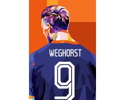 Wout Weghorst Poster | Pop Art Poster | Voetbal Poster | Sport Poster | Atleet Poster | Voetbalster Poster | Iconisch Poster | Voetbalicoon Poster | 50x70cm | Wanddecoratie | Muurposter | S3566 | Geschikt om in te lijsten